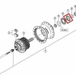 Shimano Konus VR DH-3D72 / DH-T665 Links Y-2YW98020 5 Shimano Konus VR DH-3D72 / DH-T665 Links Y-2YW98020 -Teile Verkäufe 2YW9802b