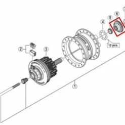 Shimano Konus VR DH-3D30 SSP Links Y-2ZC98020 -Teile Verkäufe 2ZC9802b