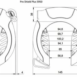 Titelseite -Teile Verkäufe Abus Rahmenschloss Pro Shield Plus 5950 NR black Sercuritylevel 9 4003318770623a