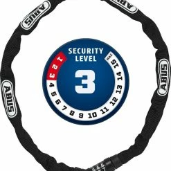 ABUS Steel-O-Chain 4804C/75 Black Mit Einstellbarer Zahlenkombination
