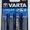 Varta Mignon High Energy (LR6, AA, AM3) Stückpreis ! 1 Packung = 4 Stück -Teile Verkäufe Batterie Varta AA Mignon 1.5 Volt Alkaline Longlife Power LR6 MN1500 4906