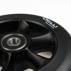 Chilli Pro Scooter Ersatzrolle Wheel Turbo 110mm Black PU / Black Core -Teile Verkäufe C 1034 BBb