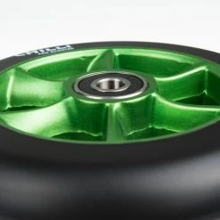 Chilli Pro Scooter Ersatzrolle Wheel Turbo 110mm Black PU / Green Core -Teile Verkäufe C 1034 BGb