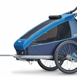 Croozer Kid Plus For 1 Ab 2018 Gefedert Mit Licht, Fahrrad-, Buggy- Und Jogging-Option Ocean-blue