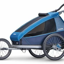 Croozer Kid Plus For 1 Ab 2018 Gefedert Mit Licht, Fahrrad-, Buggy- Und Jogging-Option Ocean-blue -Teile Verkäufe Croozer KidPlusfor1 Jogging Jogger 2018 ocean blue 121000318 4044494143955