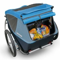 Croozer Kid Plus For 2 Ab 2018 Gefedert Mit Licht, Fahrrad-, Buggy- Und Jogging-Option Ocean-blue -Teile Verkäufe Croozer KidPlusfor2 StorageCompartment Kofferraum 2018 ocean blue 121000418 4044494143962