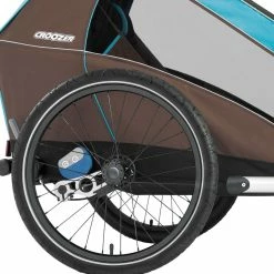 Croozer Kid Plus For 2 Ab 2016 Mit Licht Gefedert Mit Buggy-, Walker- Und Fahrrad-Opt. Sky-blue *** -Teile Verkäufe Federung