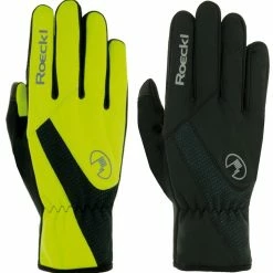 Roeckl Roth 3103-835 Windstopper® Softshell -Teile Verkäufe Handschuhe Roeckl Roth Top Function Winter schwarz neongelb 10 103835 0999 0215 3103 835 000
