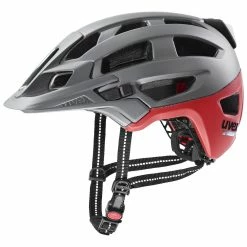 Uvex Finale-Light 52-57cm / 56-61cm -Teile Verkäufe Helm Uvex Finale Light silver red matt 52 57cm S4100430215 4043197346113