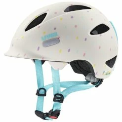 Uvex Oyo-Style 45-50cm / 50-54cm -Teile Verkäufe Helm Uvex Kinder Oyo Style egg dots matt weiss 45 50cm S4100470115 4043197339252