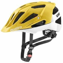 Uvex Quatro-CC 52-57cm / 56-61cm -Teile Verkäufe Helm Uvex Quatro CC 2022 sunbee white matt 56 61cm S4100260517 4043197359175