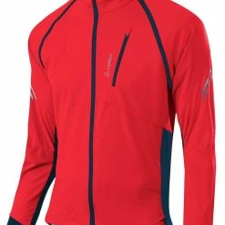 Loeffler Löffler San Remo-2 Windstopper Softshell Light Zip-Off 24573 -Teile Verkäufe Loeffler Herren BIKE ZIP OFF JACKET SAN REMO 2 Windstopper light red deep water 24573 554 2022 2023