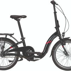 Pegasus Easystep 7 Alu Faltrad 7-Gang Nabenschaltung 20 Zoll Schwarz-rot