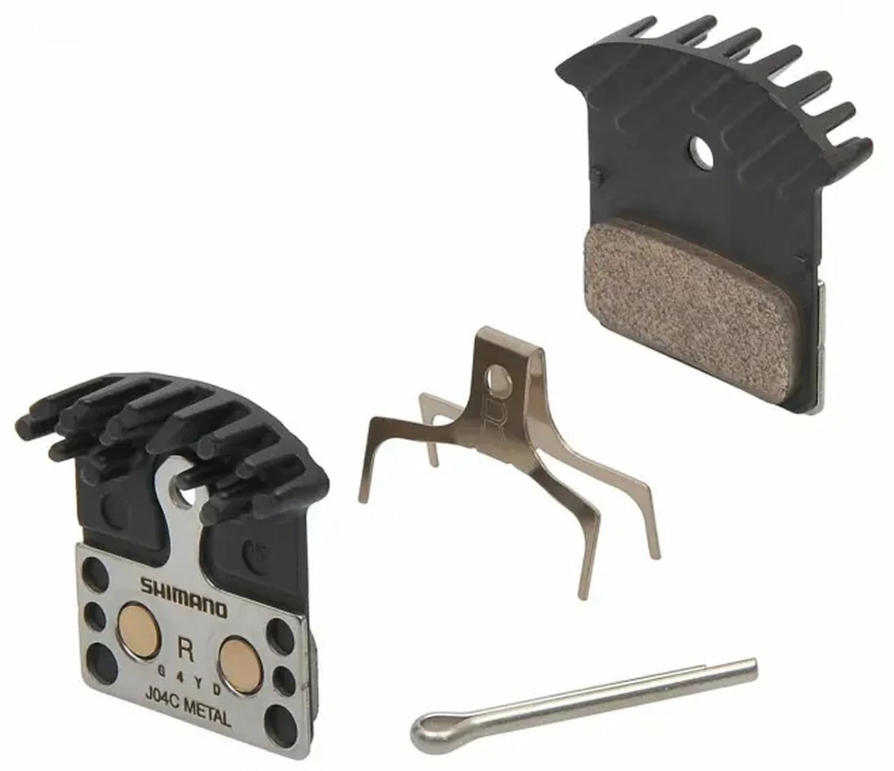 Shimano J04-C Pulvermetall Mit Stahl-Trägerplatte Und Kühlkörper XTR Trail Ab 2011 Y-8LW98030 3 Shimano J04-C Pulvermetall Mit Stahl-Trägerplatte Und Kühlkörper XTR Trail Ab 2011 Y-8LW98030