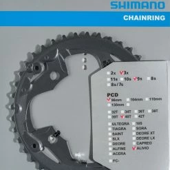 Shimano Alivio Ab 2015 40 Zähne AN-Type Für Schutzring Schwarz Y-1PL98050