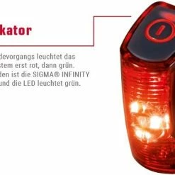Sigma Infinity Mit Akku Für USB-Ladegerät -Teile Verkäufe Sigma Batterieruecklicht Rueckleuchte Infinity USB Akku 15200 4016224152001e