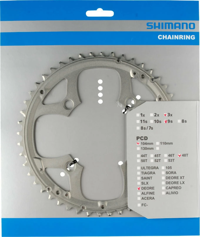 Shimano Deore 2000 4-Arm 44 Zähne N-Type IG Alu Silber Nicht Für Schutzring ! Y-1DS98020 3 Shimano Deore 2000 4-Arm 44 Zähne N-Type IG Alu Silber Nicht Für Schutzring ! Y-1DS98020