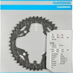 Shimano Alivio Ab 2011 44 Zähne S-Type Für Schutzring Schwarz Y-1M098080
