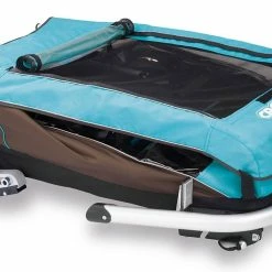 Croozer Kid Plus For 2 Ab 2016 Mit Licht Gefedert Mit Buggy-, Walker- Und Fahrrad-Opt. Sky-blue *** -Teile Verkäufe gefaltet